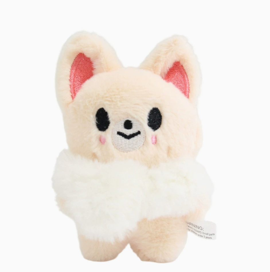 stray kids skzoo white scarf plushie keychain