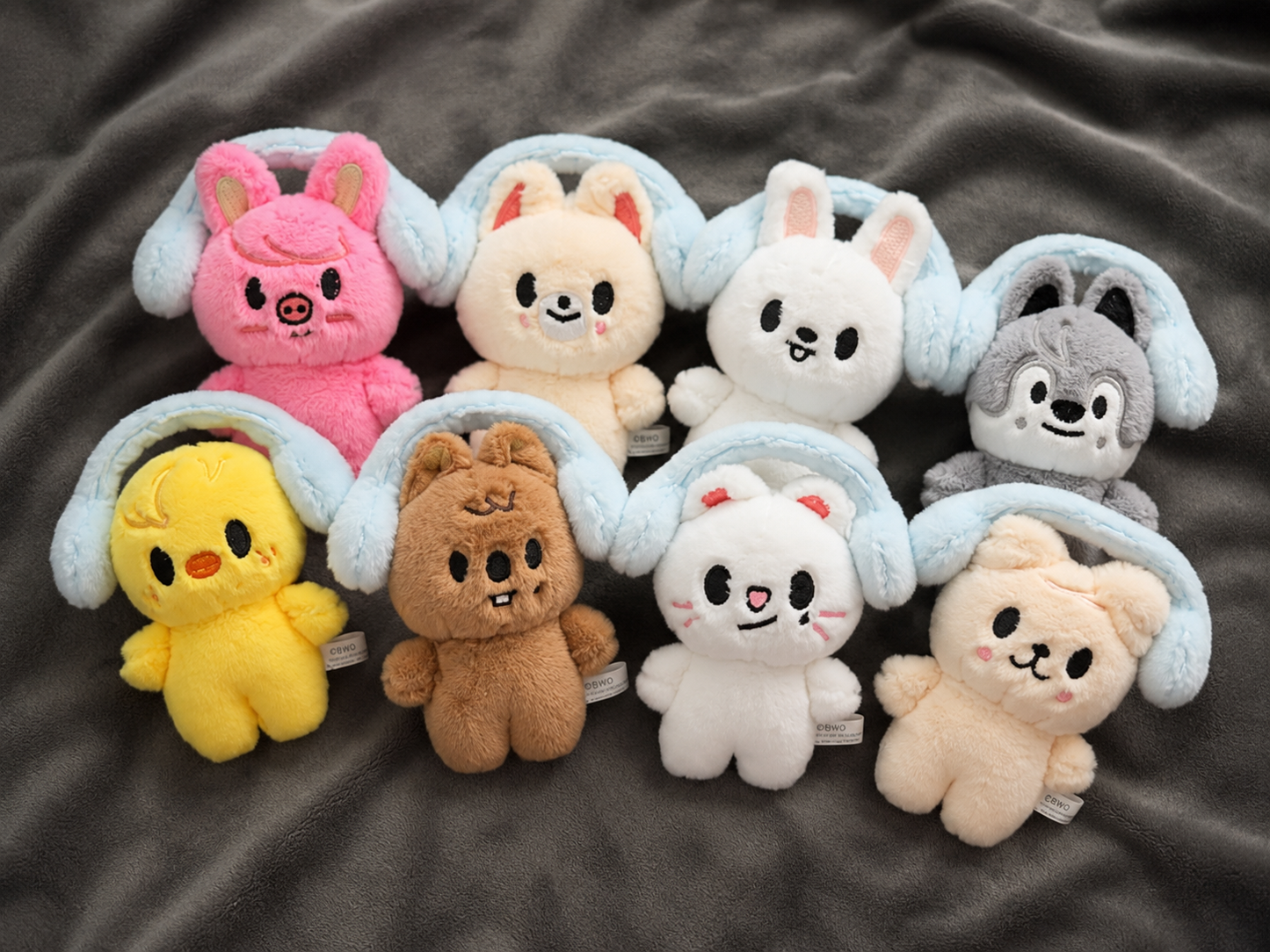 stray kids skzoo headphone zoo plushie keychain