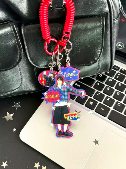 cortis y2k inspired acrylic keychain