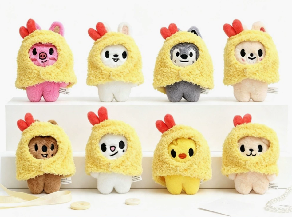 stray kids skzoo tempura fried shrimp plushie keychain