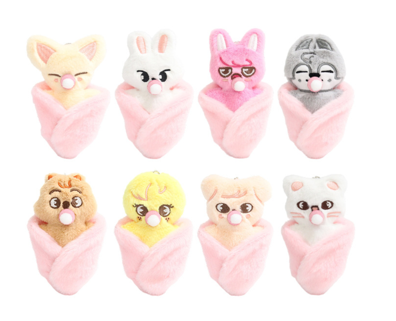 stray kids baby skzoo plushie keychain