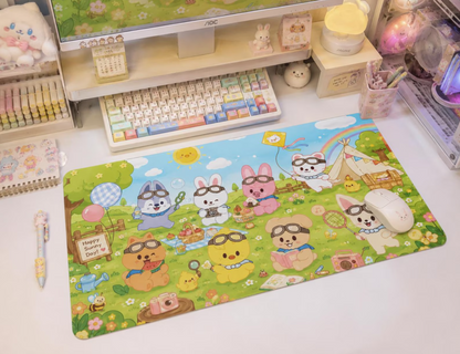 stray kids skzoo summer camp desk mat