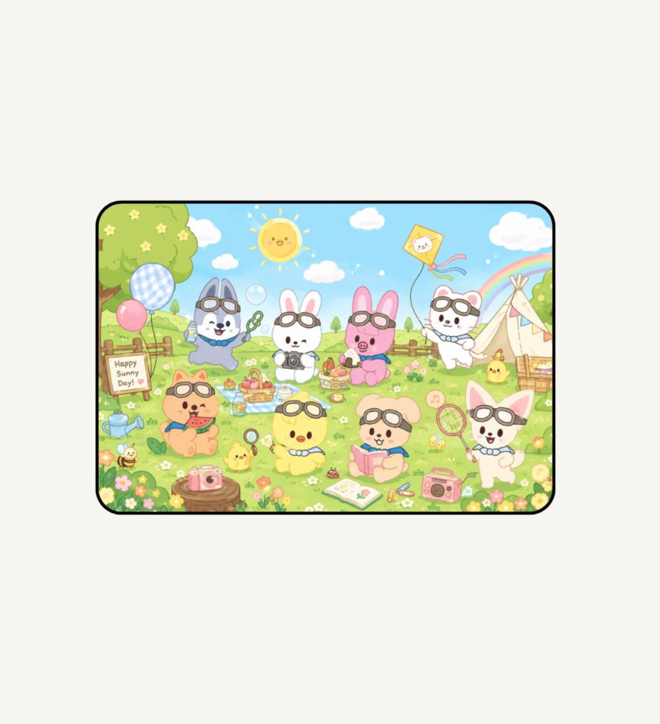 stray kids skzoo summer camp desk mat