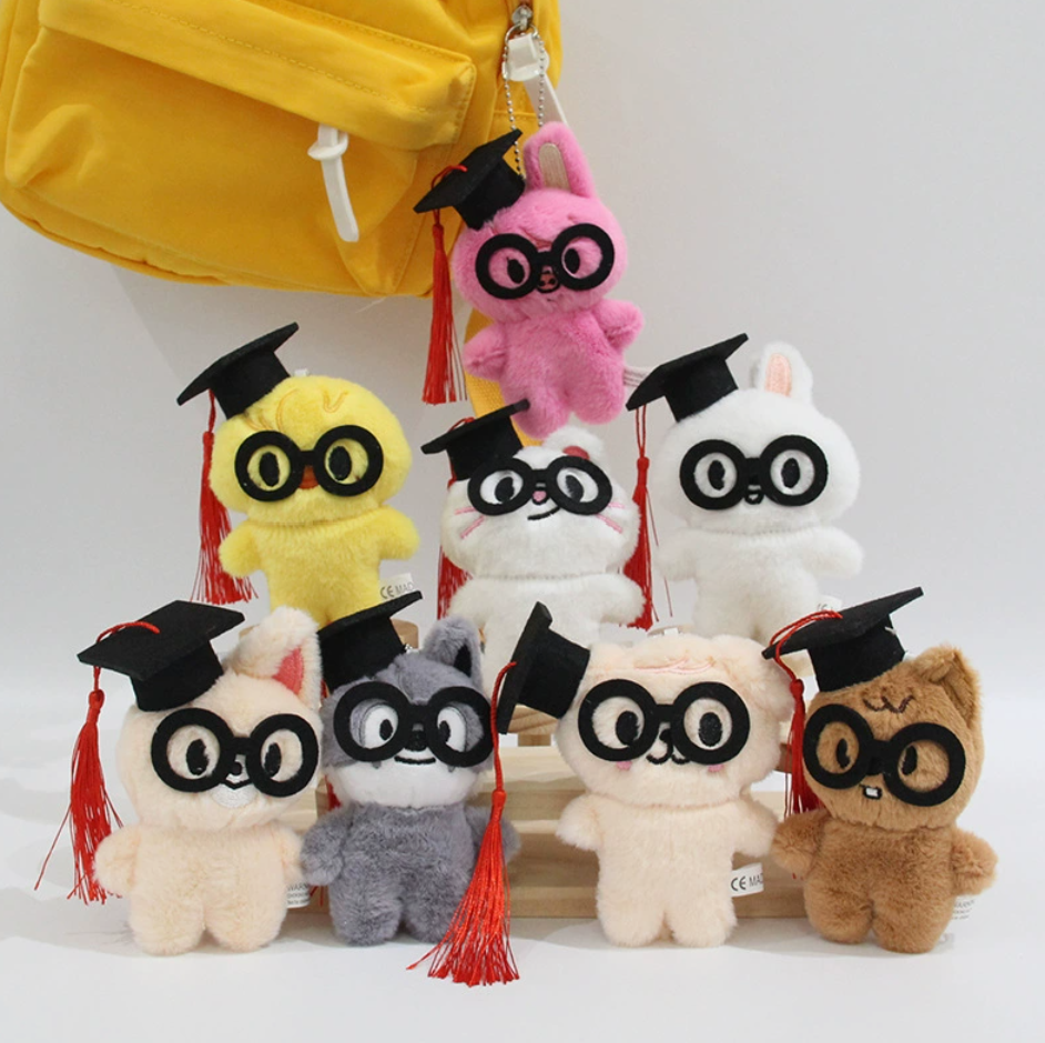 stray kids graduation skzoo plushie keychain