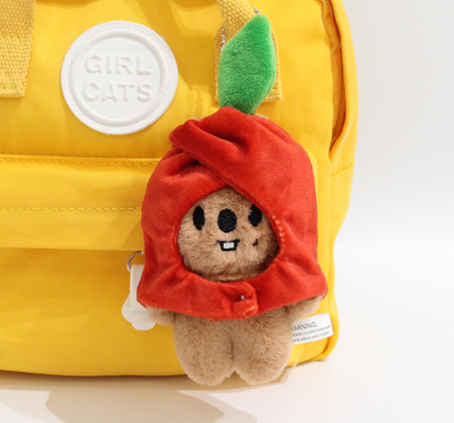stray kids skzoo apple head plushie keychain
