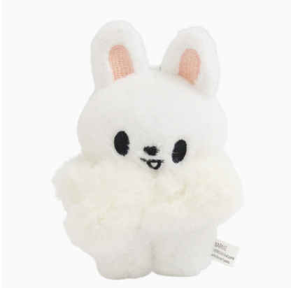 stray kids skzoo white scarf plushie keychain