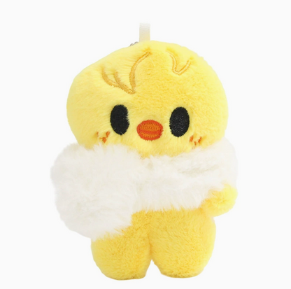 stray kids skzoo white scarf plushie keychain