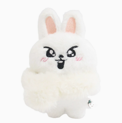 stray kids skzoo white scarf plushie keychain