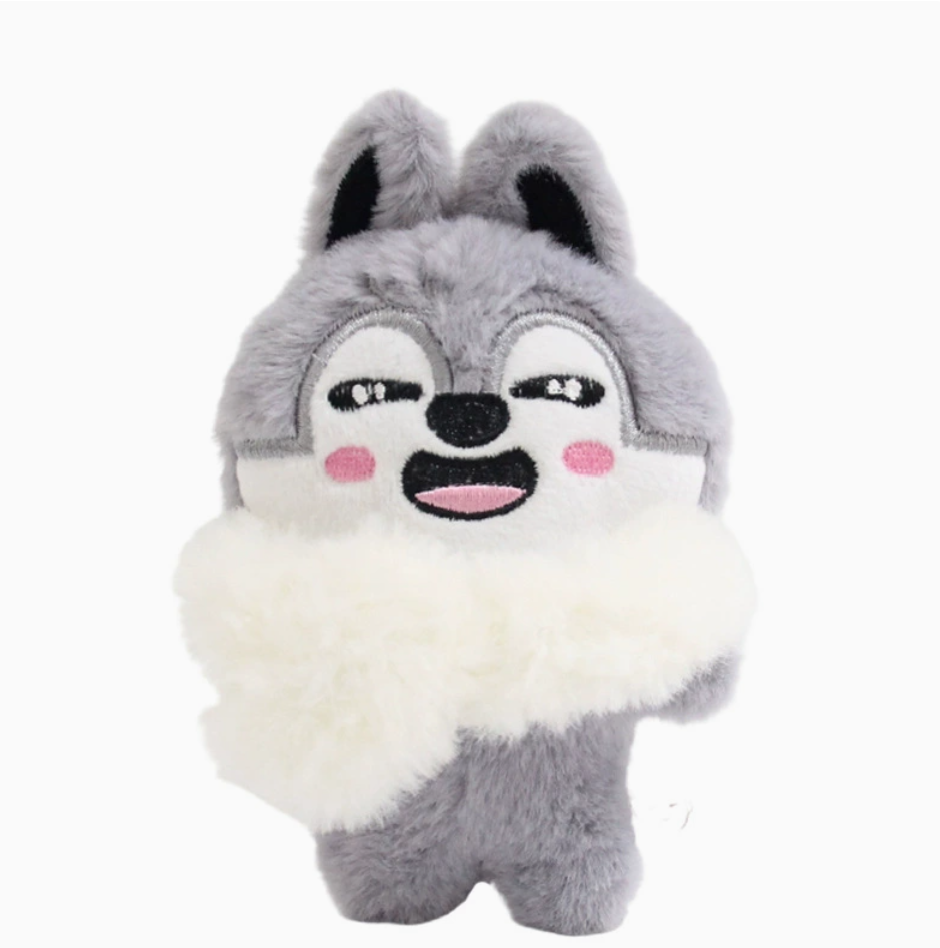 stray kids skzoo white scarf plushie keychain
