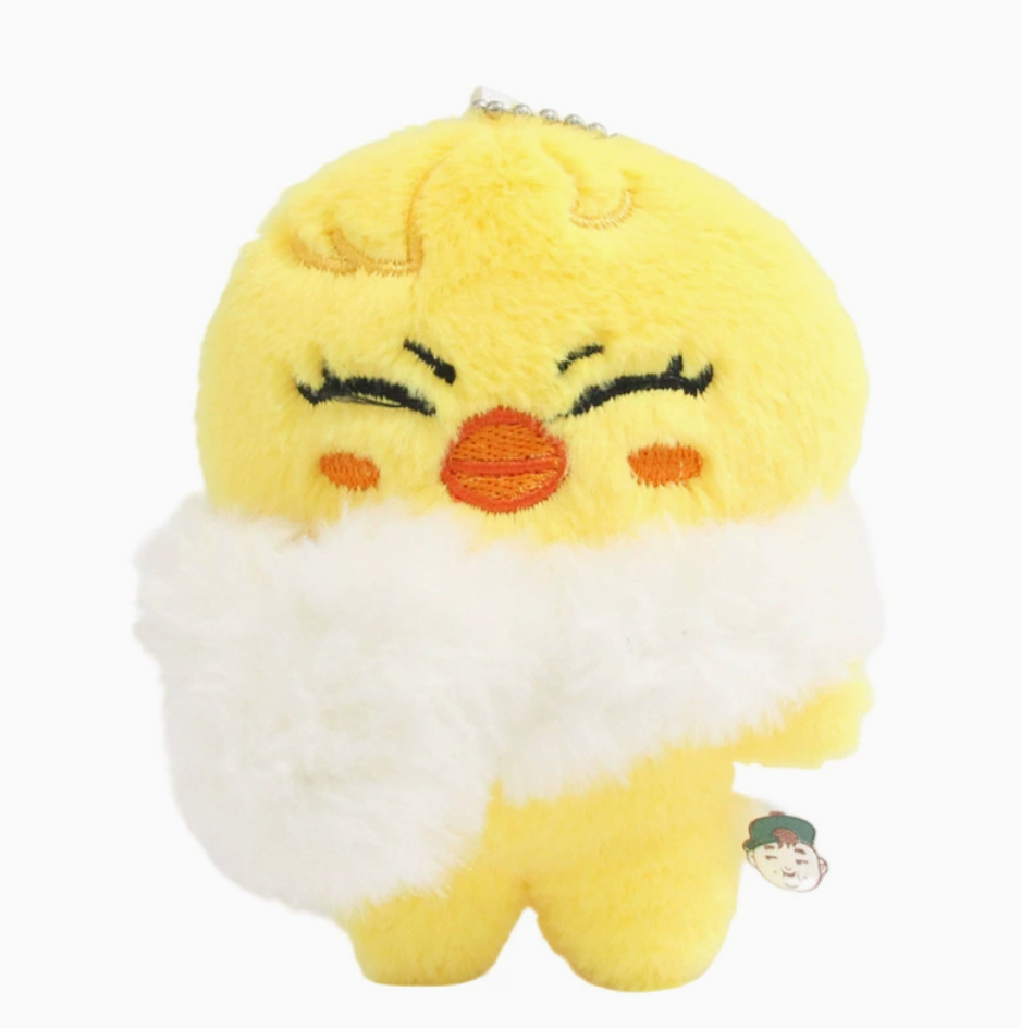 stray kids skzoo white scarf plushie keychain