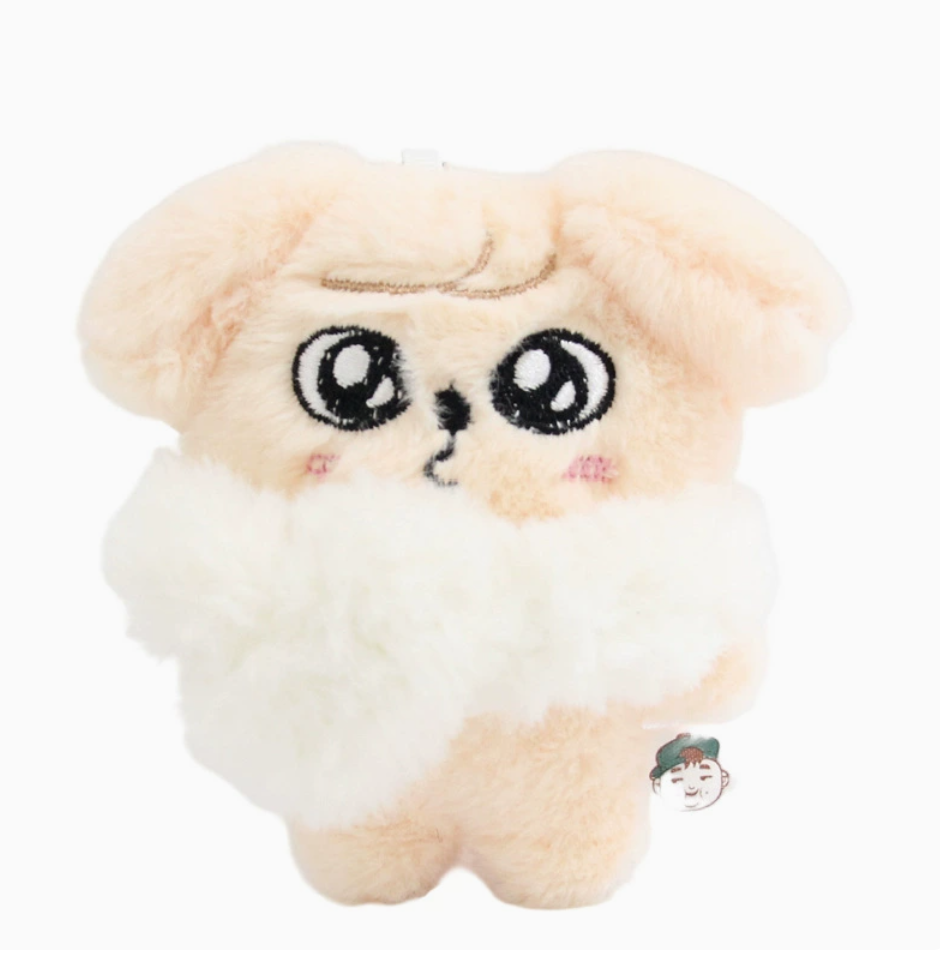 stray kids skzoo white scarf plushie keychain