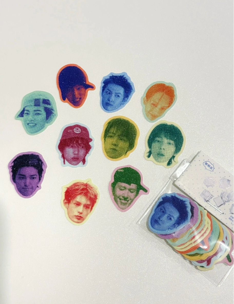 CORTIS glitter vinyl sticker pack
