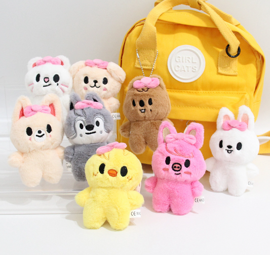 Stray Kids SKZOO Ribbon Plush keychain